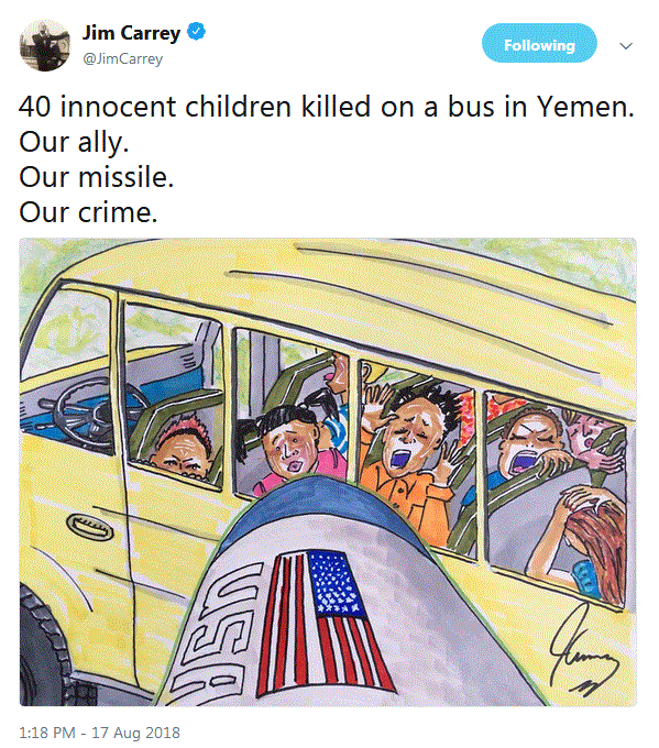 توئیت کمدین مشهور آمریکایی درباره یمن