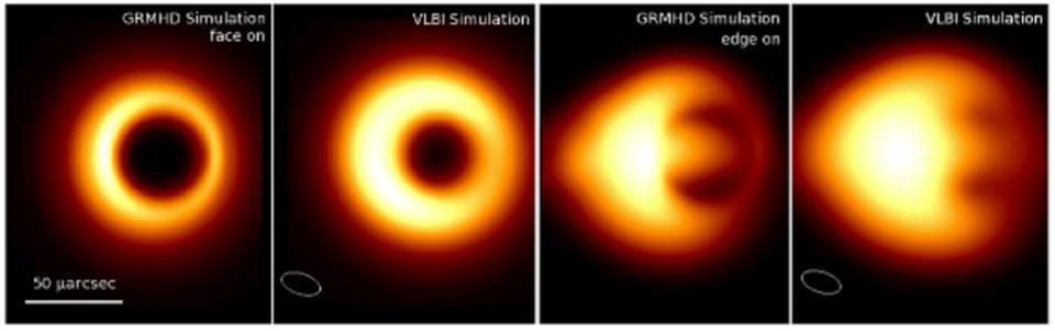 اولین تصویر یک ابر سیاهچاله در مرکز کهکشان M87