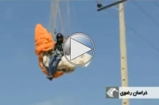 نجات چترباز در مشهد