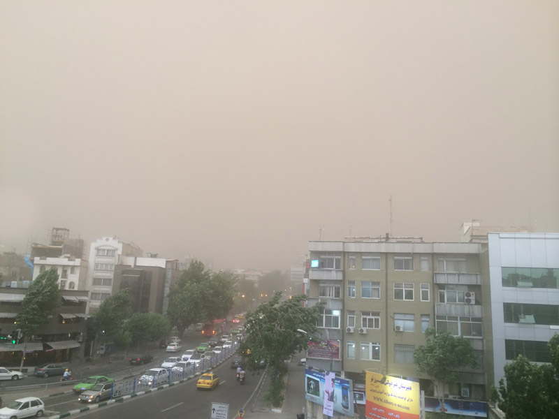 هوای غيرعادی در تهران