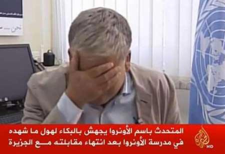 اشک سخنگوی سازمان‌ ملل درآمد