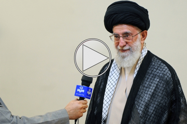 مصاحبه رهبر انقلاب پیش از عزیمت به بیمارستان