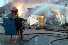 مانور آتش نشانی جالب!