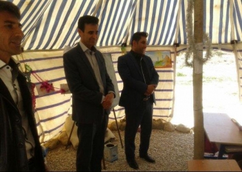 نصب مخازن ثابت آب در مناطق عشایرنشین دشتستان بوشهر