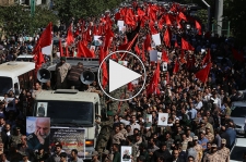 تشییع سردار مدافع حرم شهید حسين همدانی