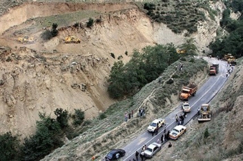 رانش زمین در کردستان، قطع گاز دو شهرستان