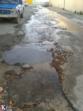 هدر رفت آب شُرب کامیاران در سایه بی توجهی مسئولان