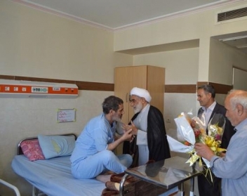 بازدید وتکریم از  جانبازان دربیمارستان امام زمان (عج) اسلامشهر
