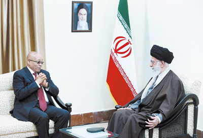 زوما: ايران الگوي برازنده كشورها در اتكا به خويش است زوما: ايران الگوي برازنده كشورها در اتكا به خويش است