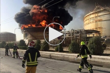 آتش‌سوزی شدید در پتروشیمی بوعلی ماهشهر