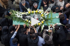 تشییع پیکر شهید مدافع حرم افغانستانی در دانشگاه تهران