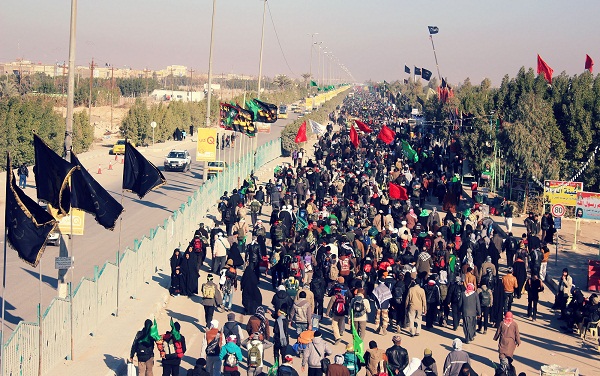 تدارک امکانات براي زائران در مسیر 80 کیلومتري نجف – کربلا تدارک امکانات براي زائران در مسیر 80 کیلومتري نجف – کربلا