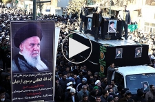 مراسم تشییع پیکر آیت الله موسوی اردبیلی