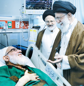 عيادت رهبر انقلاب از آيت الله شاهرودي، پروفسور تربيت و دو مادر شهيد و جانباز