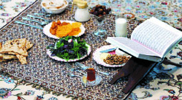 گرسنه و تشنه اما سيراب از معنويت