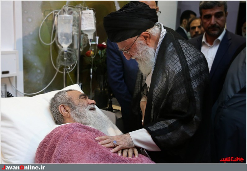 عیادت رهبر معظم انقلاب از آیت‌الله مظاهری