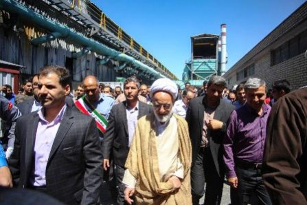 خط چهار کارگاه احیاء شرکت آلومینیوم ایران به بهره برداری رسید