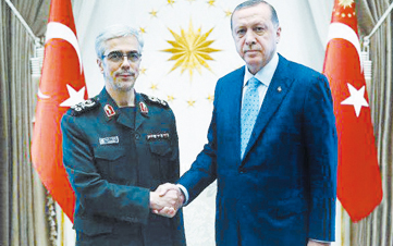 ديدار یکساعته سرلشكر باقري با اردوغان ديدار یکساعته سرلشكر باقري با اردوغان