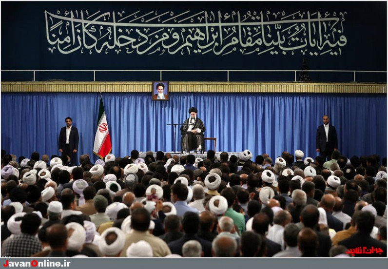 دیدار کارگزاران حج باحضرت آیت‌الله خامنه‌ای رهبر انقلاب اسلامی
