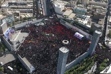 نماهنگ نگاه آخر/ تصاویرهوایی از مراسم تشییع شهیدحججی با صدای حجت اشرف زاده