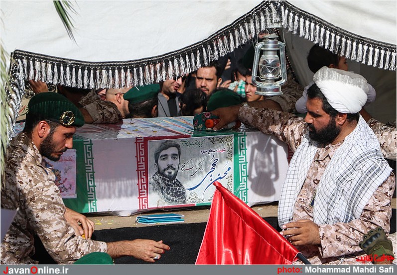 تشییع پیکر مطهر شهید محسن حججی در تهران -۲