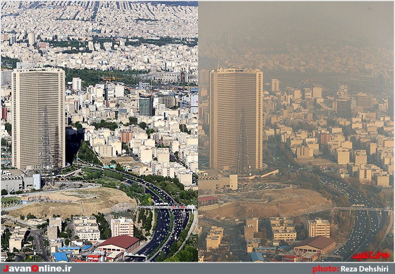 دو چشمه از تهران در يك قاب