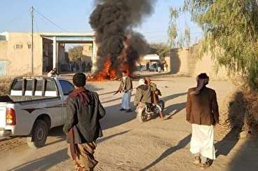 لحظه انهدام پهپاد ائتلاف سعودی در یمن