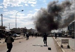 وقوع انفجار در نزدیکی سفارت آمریکا در منطقه سبز بغداد