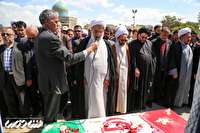 پیکر مطهر شهید مدافع‌ حرم حسین محمدی در قزوین تشیع شد