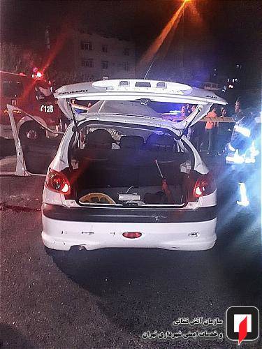 تصادف مرگبار ۲۰۶ در بزرگراه نیایش +عکس