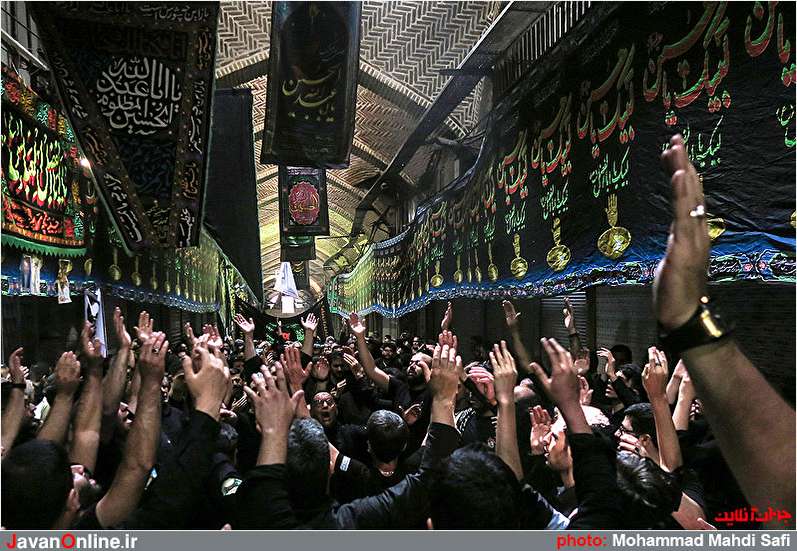 مراسم عزاداری تاسوعای حسینی در بازار تهران