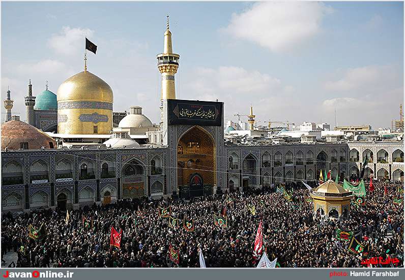 عزاداری شهادت امام رضا(ع) در حرم مطهر رضوی