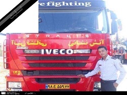 مرگ آتش نشان مشهدی در حین عملیات