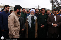 راهپیمایی حمایت از سپاه پاسداران در استان مرکزی برگزار شد