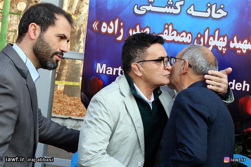 مراسم نامگذاری خانه کشتی محمد بنا به شهید مصطفی صدرزاده (گزارش تصویری)