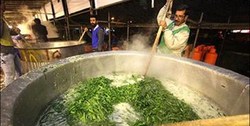 ضیافت فاطمی با پخت ۲۹ دیگ آش نذری در مراغه