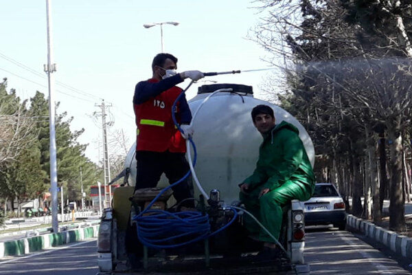 ضدعفونی تمامی اماکن عمومی شهرستان اصلاندوز