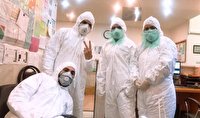 جامه سپید همدلی بر تن دانشجویان جهادگر