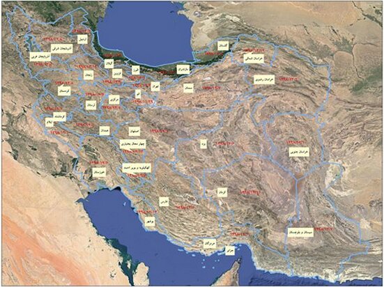 نقشه پیشرفت و پراکندگی جغرافیایی «کرونا» در کشور