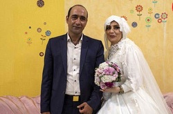 ازدواج دو کارتن‌خواب در تهران +عکس