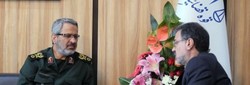 دیدار سردار غیب پرور با مسئول سازمان ثبت اسناد و املاک کشور