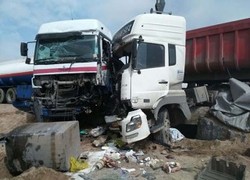 غول‌های یدکش جاده؛ یک کشته برجای گذاشتند