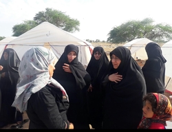 استقرار خیاط‌خانه‌های صلواتی بانوان در مناطق سیل زده
