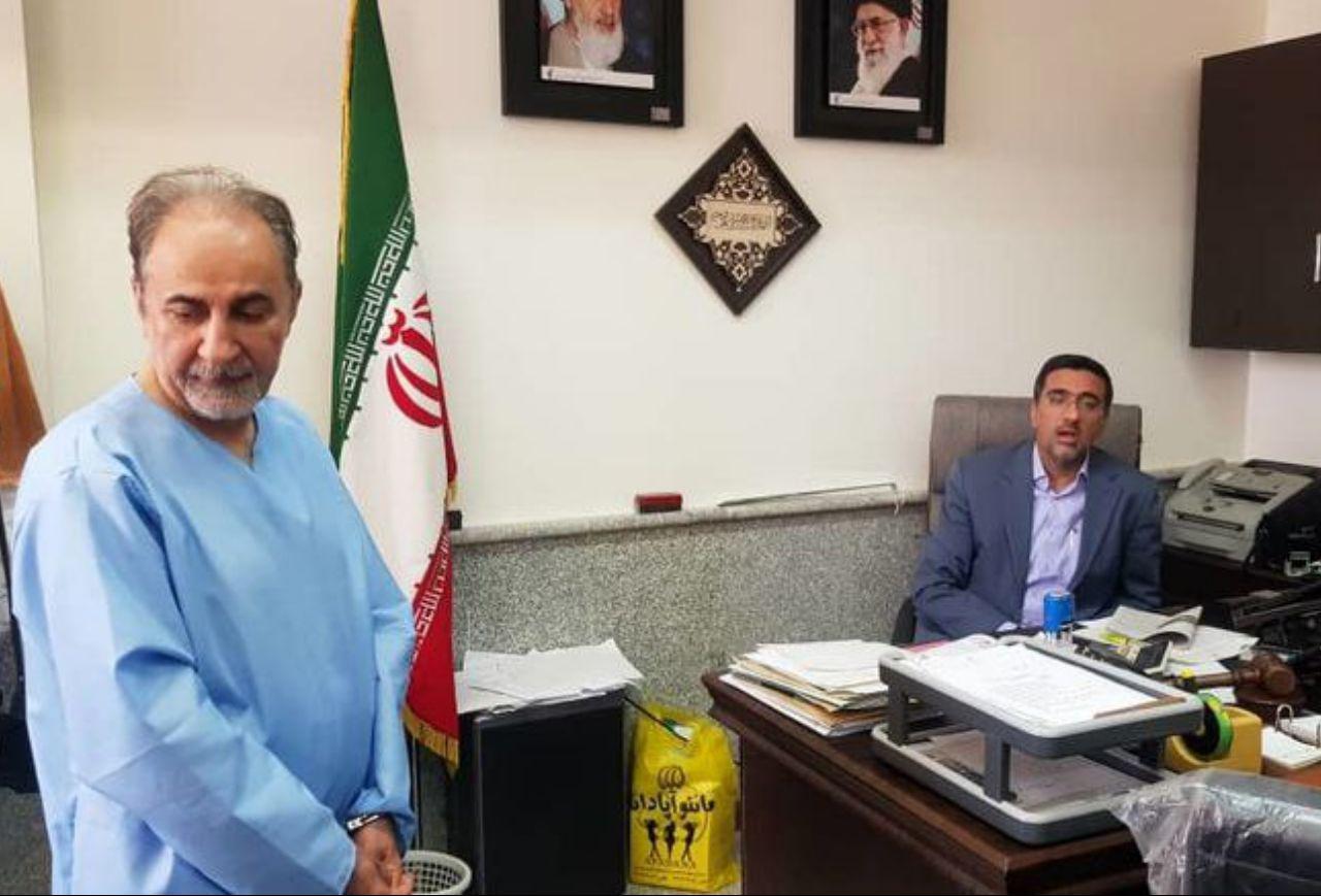 تصویری از نجفی در دادسرای جنایی