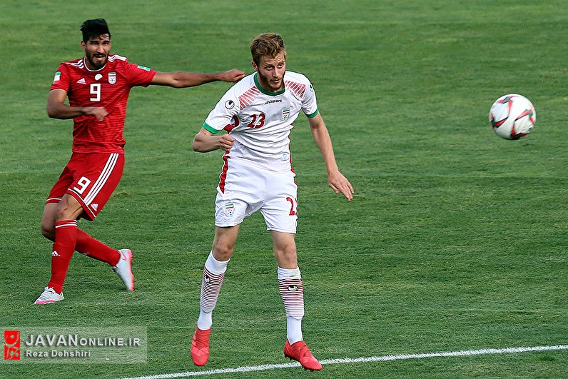 دیدار دوستانه تیم ملی فوتبال بزرگسالان و امید ایران