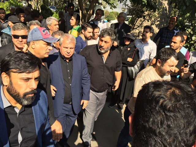 تشییع پیکر جعفر کاشانی در غیاب بازیکنان پرسپولیس+تصاویر