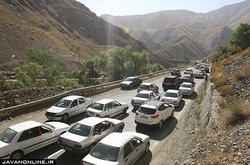 محور هراز به‌سوی تهران یک‌طرفه شد