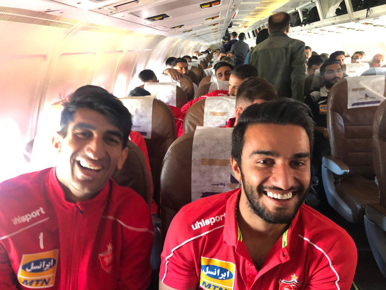 پرسپولیس با ۱۸ بازیکن راهی اهواز شد+تصاویر