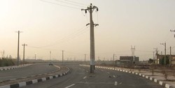 معضل تیرهای چراغ برق درمعابر بناب
