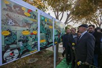 روایت رشادت‌های شهید عبدالرسول زرین به روی دیوار کمیک‌استریپ